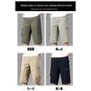 Yalu Men's Summer Loose Fit Cotton Capris