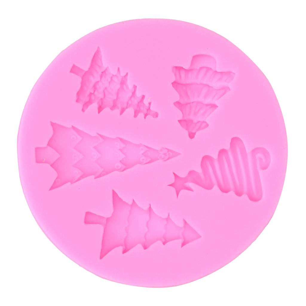 Christmas Tree Mold Silicone Fondant Chocolate   Baking Mold for Bakery Home Kitchen