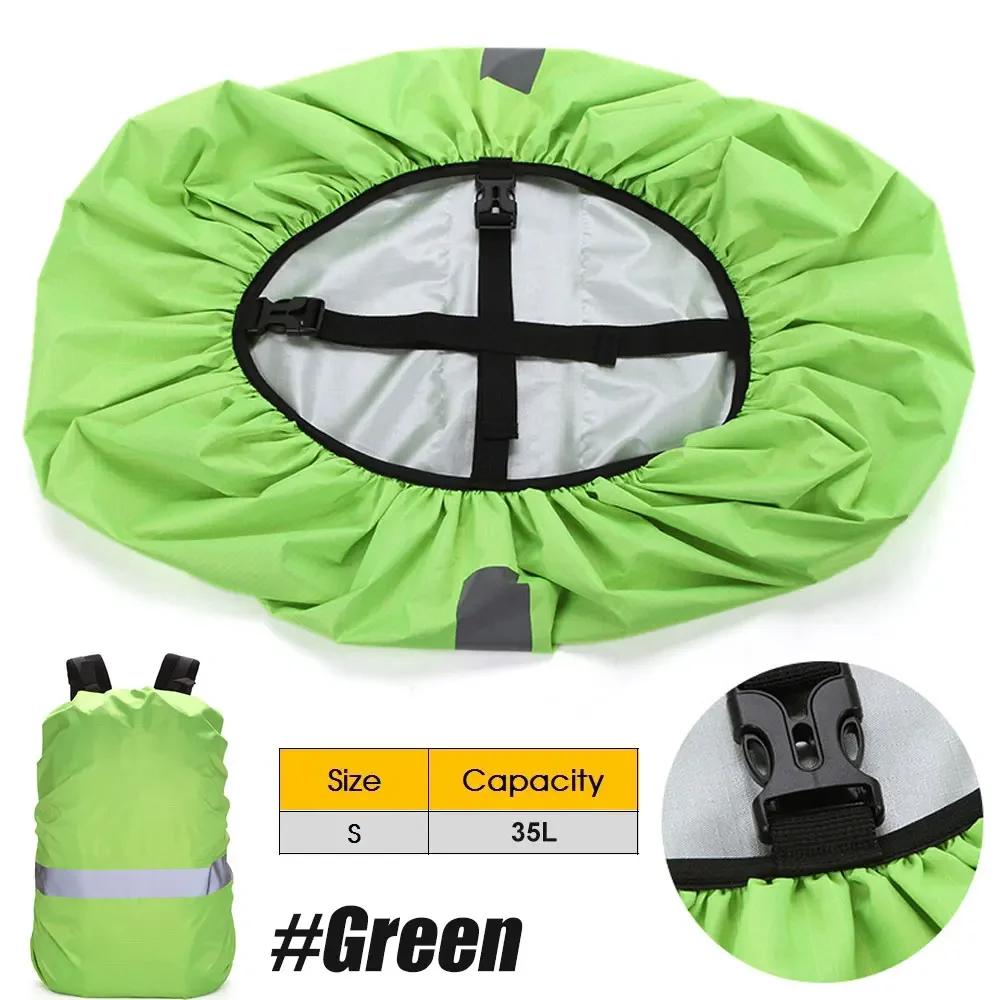 Durable And Safe Backpack Rain Cover Reflective Strip Waterproof Ultralight Backpack Cover Anti-Slip Cross Buckle Strap Hiking Camping Biking