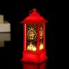Bedside Lamp Soft Exquisite Pattern Retro Lighting Battery-operated Style with Hanging Loop Electric