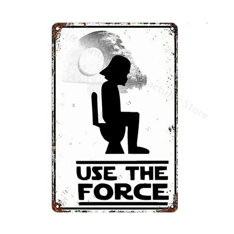 Toilet Sign Vintage Funny Metal Tin Signs Retro WC Lavatory Toilettes Wall Poster Art Bar Club Bathroom Toilet Wall Decor