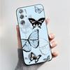 Per ZTE nubia Red Magic 9 Magic9 9S Pro Plus 5G Custodia Moda Farfalle Fiori Sottile Nera Morbida TPU Retro Opaco Copertura Protettiva