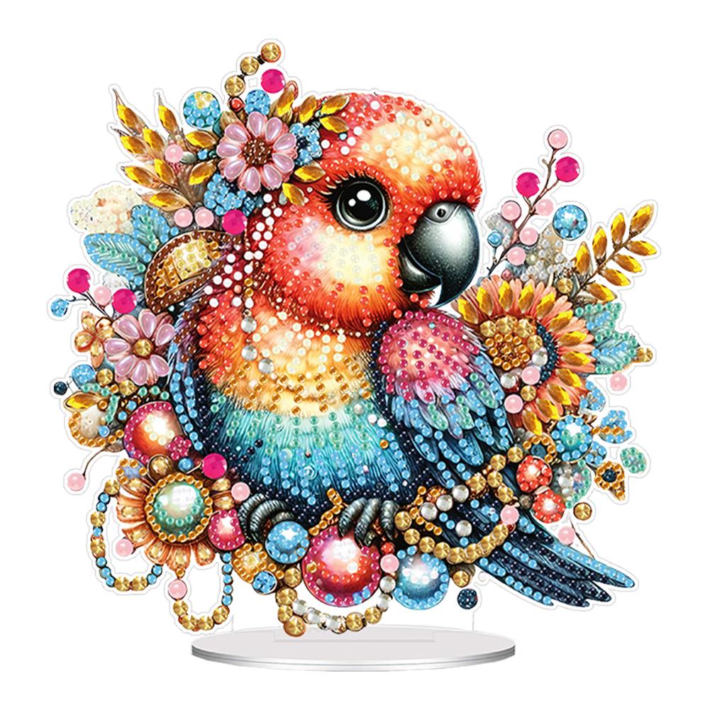 Acrylic Cartoon Animal Diamond Painting Tabletop Ornaments Kit Lamp Diamond Painting Desktop Ornaments Kit for Home Office Decor