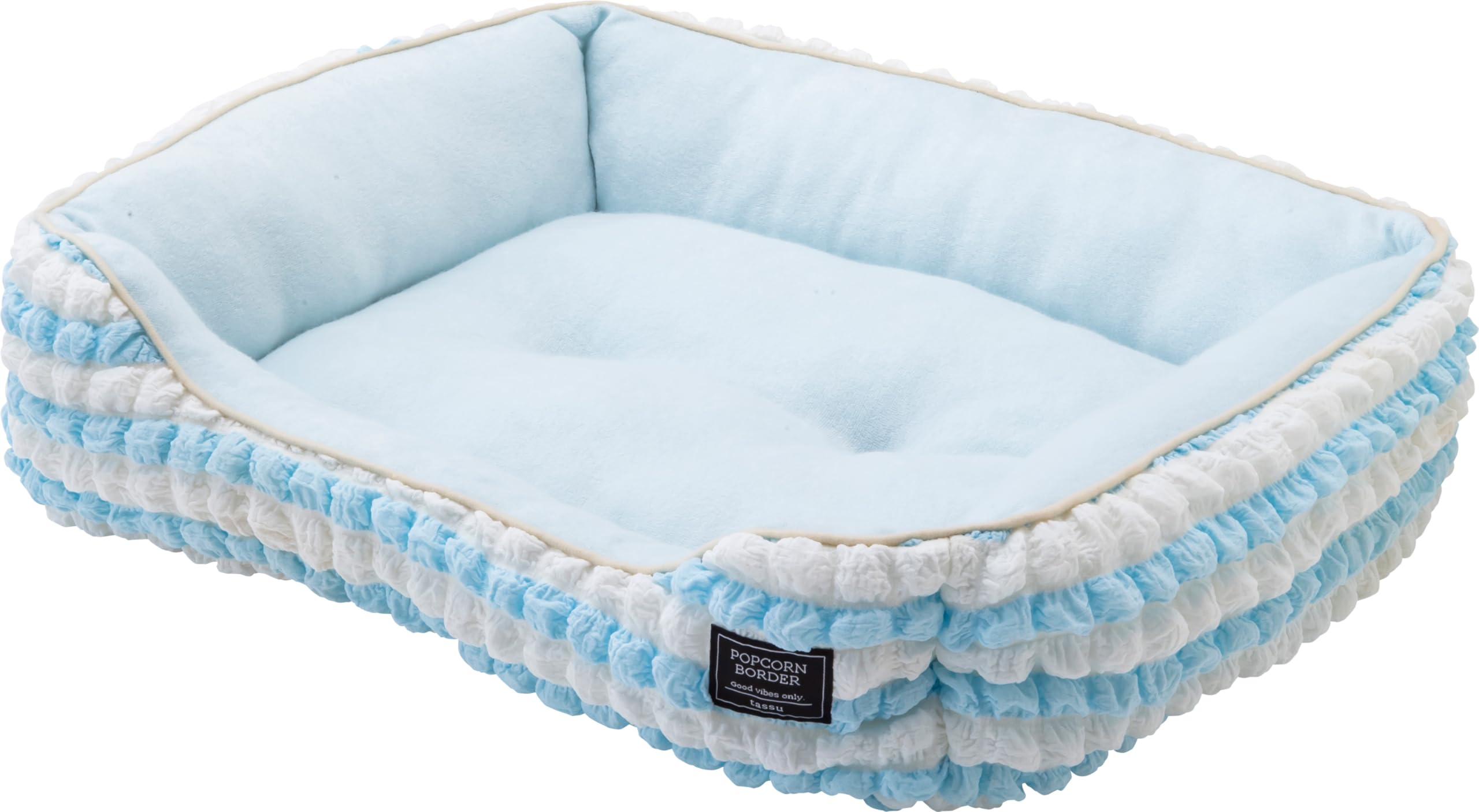 

Small Square Pet Bed, Popcorn Border, 168-6156A1