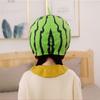 Edostree Watermelon Headgear, Watermelon Cap, Cosplay, Watermelon Hat, Plush Toy, Christmas, Halloween, Costume, Photo Shoot, Party Supplies, XGMZ-01