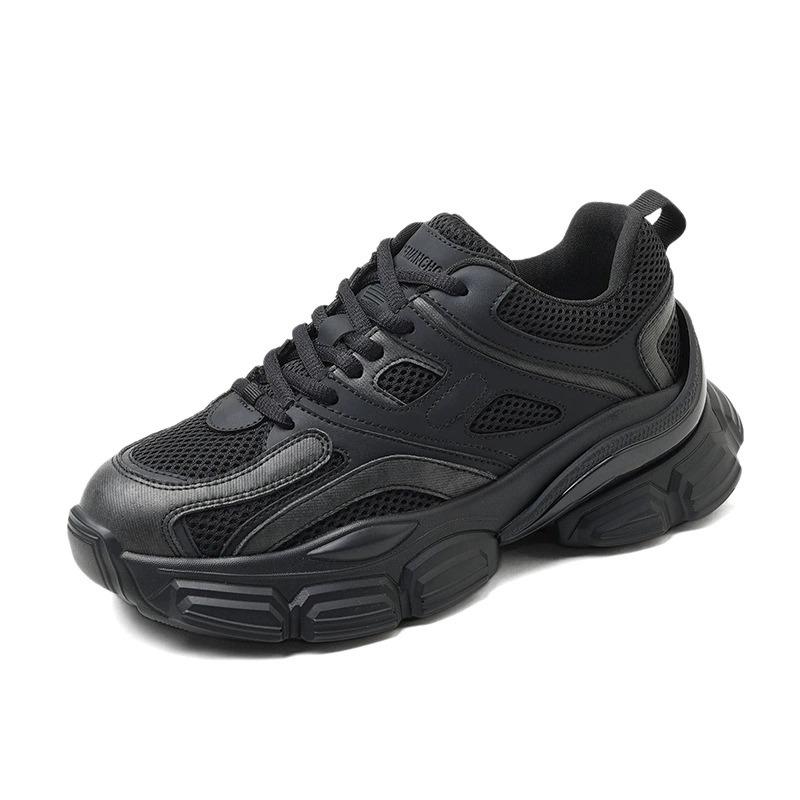 

Gray dad shoes women s lightweight soft sole ultra-light thick sole spring and autumn height increase breathable sports shoes show small feet 40