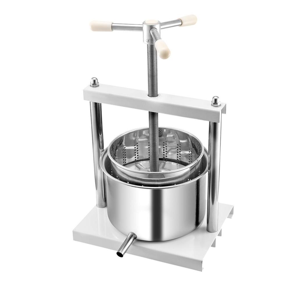 Fruit Wine Press Manual Press for Wine Making 1.45 Gal/5L Stainless Steel