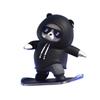 Car Cartoon Ornaments, Cute and Creative Cartoon Skateboard Bears, Car Central Control Screen Decorations