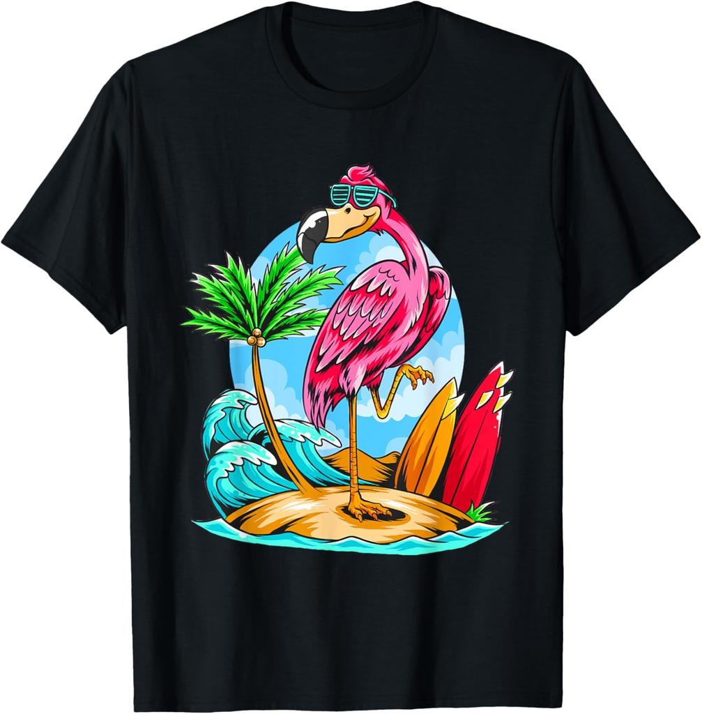 Cool Summer Flamingo Novelty Graphic Tees & Cool Designs T-Shirt