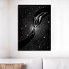 Cosmic Ocean Animals Starry Jellyfish Turtle Canvas Painting Nordic Wall Art For Living Room Home Decoration Frameless