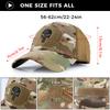 Outdoor Skull Camo Baseball Hat Tactical Army Fans Duck Tongue Hat Velcro Grid Embroidered Hat Sun Protection Hat
