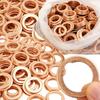 Copper Drain Plug Gasket Oil Pan Drain Seal Washer Leak-proof Engine Oil Drain Plug Gasket for Nissan Car Replacement Part Engine Gaskets 6