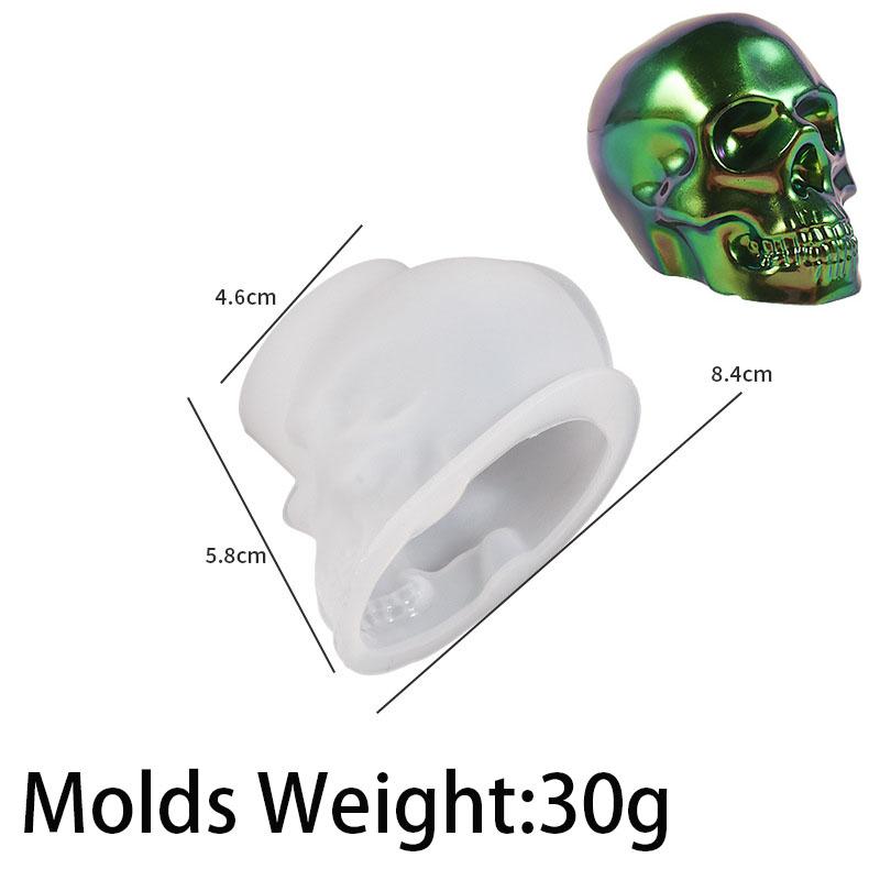 Halloweenská ozdoba Silikonová forma na svíčku DIY Ručně vyráběná Svíčka s vůní Lebky Mýdlo Sádra Pryskyřice Formy pro odlévání Domácí dekorace Řemeslo Dárek