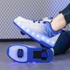Boys Girls Glowing Sports Luminous Sneakers Skateboard Shoe
