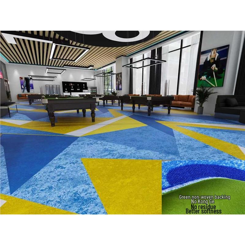 Luxuriöser feuerfester Nylon-Teppich für Billardhallen in Hotels - Teppich mit großflächigem Druck