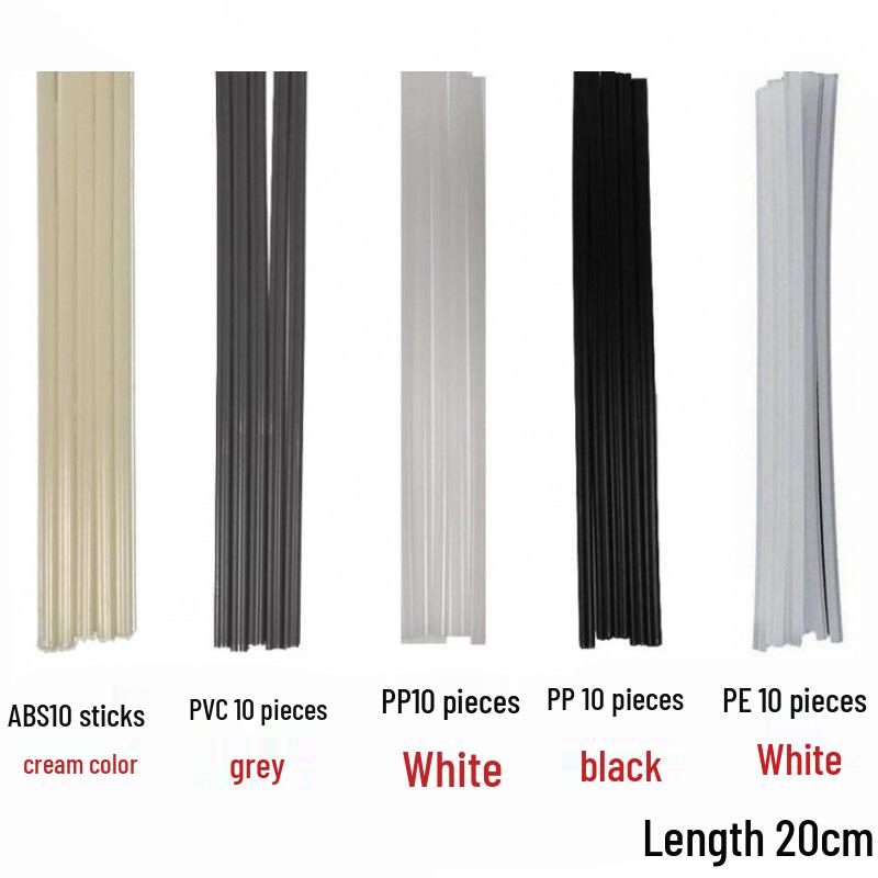 20/25cm Colored Plastic Welding Rods - Car Bumper Repair Tool for PP, PE, PVC, ABS, PPR