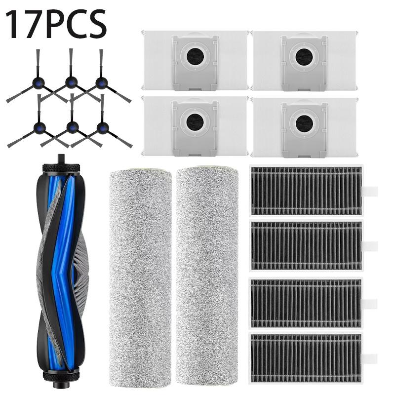 Compatible for Ecovacs X8 Pro Omni Accessories Main Side Brush Hepa Filter Rag Dust Bag Replacement Parts