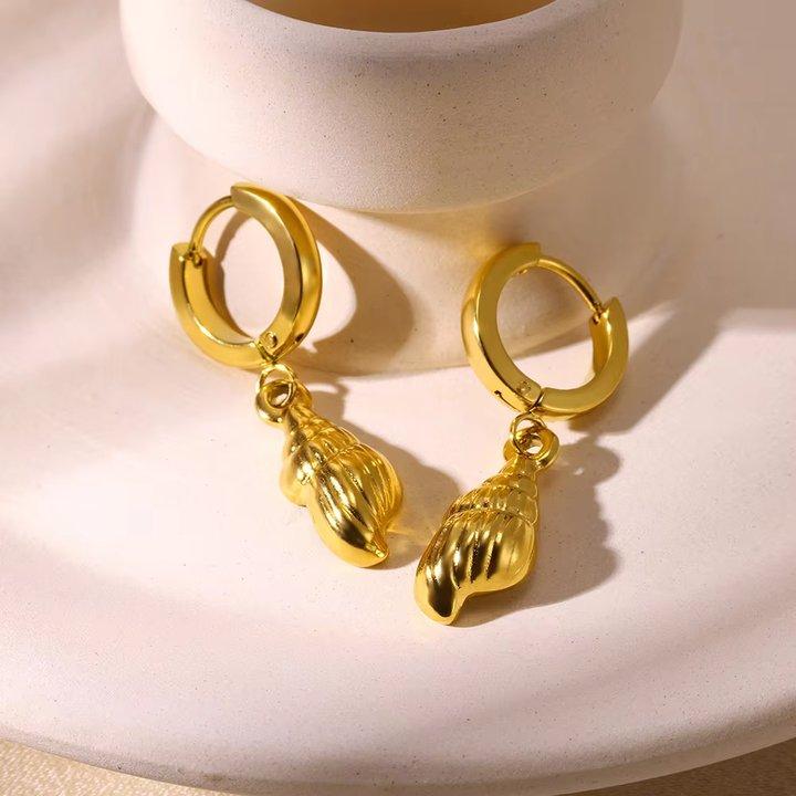 Бохо Серьги-кольца со звездой для женщин из нержавеющей стали золотого цвета, серьги с морской звездой, летние пляжные украшения, аксессуары, аретес