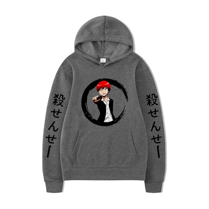 Japanese Anime Hoodies Print Fashion Sweatshirt Hip Hop Casual Unisex Autumn Winter Fleece Streetwear Tops