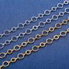 10mm Handmade Stainless Steel Necklace Round Circle Link Chain for Women Men Geometric Gold Color Plated Choker Metal Jewelry