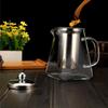 Stainless Steel Tea Strainers Scented Tea Coffee Glass Square Pot with Tea Strainers Kettle Teapot