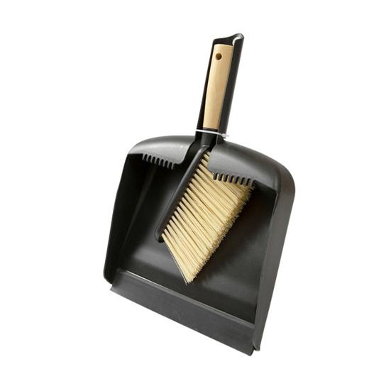 Small Broom Dustpan Set Ergonomic Natural Bamboo Handle Soft Bristles Portable Decorative Mini Broom Kit