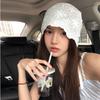 Y2k Embroidered Lace Hat Breathable Skullcap Sweet Beanies Hat  Outdoor