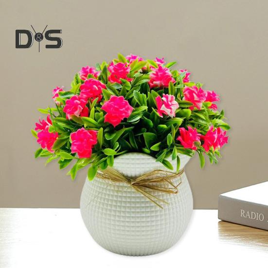 Artificial Potted Plants 31 Flower Head Home Office Living Room Bedroom Wedding Faux Floral Bonsai Indoor Outdoor Decoration