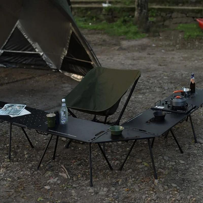 Camping Table Legs System Telescoping Height Setting Quick Releasing Table Legs Suitable for Backpacking Essential