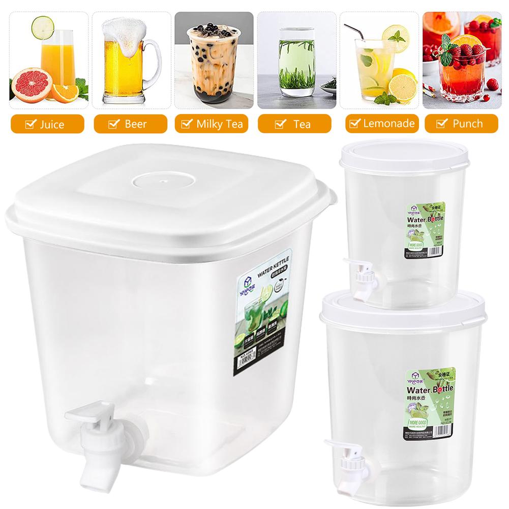 3.5/5L Limonadenstand Saftkrug Kaltwasserkrug mit Deckel Kühlschrank Eisgekühlter Saft Limonadenspender für Partys und den täglichen Gebrauch