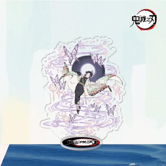Anime Peripheral Kimetsu No Yaiba Tanjirou Nezuko Yi Zhi Fu Butterfly Endure Acrylic Standing Sign Decorative Ornaments