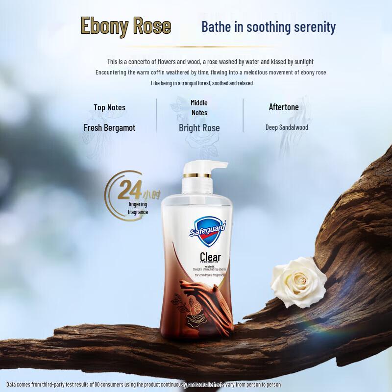 Safeguard Deep Ebony & Rose Scented Shower Gel