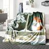 Cat Chickadees Winter Blanket Soft Throw Blanket For Home Bedroom Bed Sofa Travel Office Solid Christmas Blanket