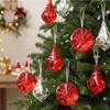 Transparent Gemstone Christmas Pendants Shining Exquisite Xmas Tree Hanging Pendant DIY Elegant Christmas Tree Ornaments
