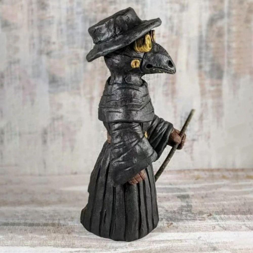 3D Crow Incense Container Handmade Resin Crow Ornaments Halloween Crow Statue  Aromatherapy