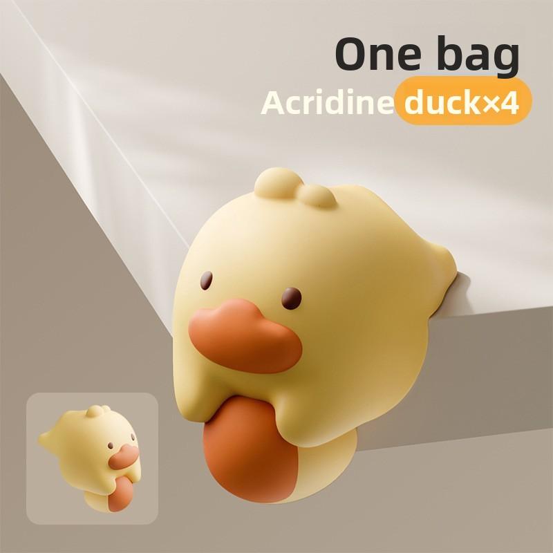 4PCS Cartoon Window Anti-collision Table Corner Coffee Table Silicone Anti-bump Sticker Anti-collision Pad Table and Chair Corner Protector