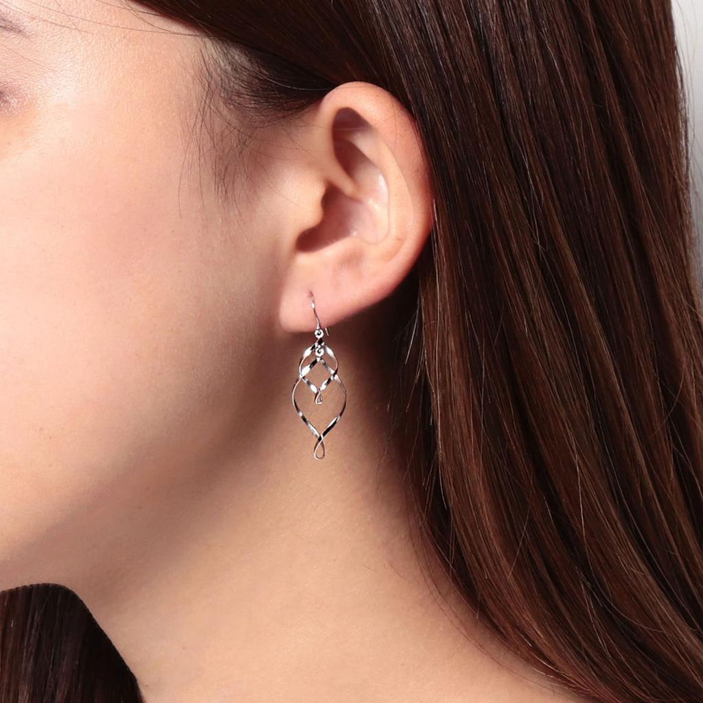 ESTELLE [Official] Women's Hook Earrings, Platinum, 0202-2121-0019-0000