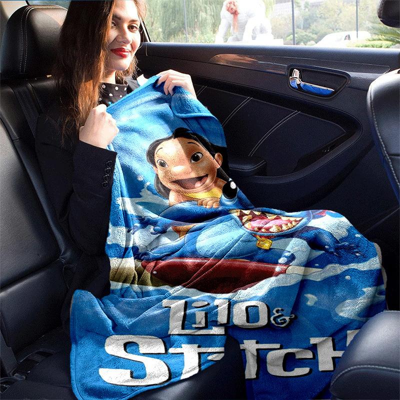 1ks Deka Zootopia s potiskem - Měkká, celoroční přehoz do obývacího pokoje, ložnice, personalizovaný dárek s rozkošným kresleným designem