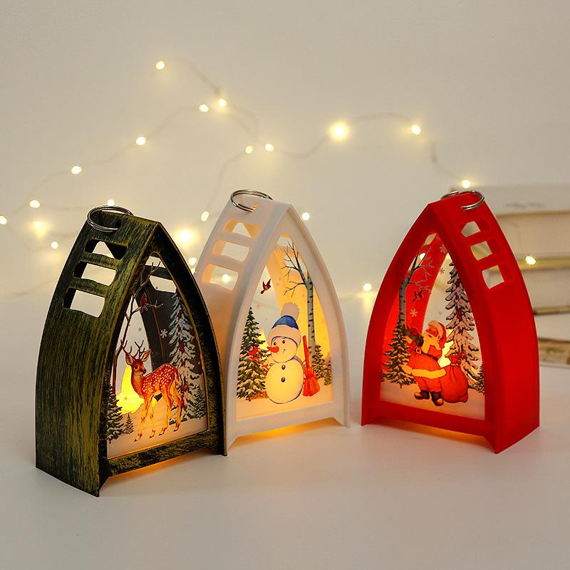 Christmas Decorations Led Candle Lights Christmas Hanging Lights Children's Portable Window Displays