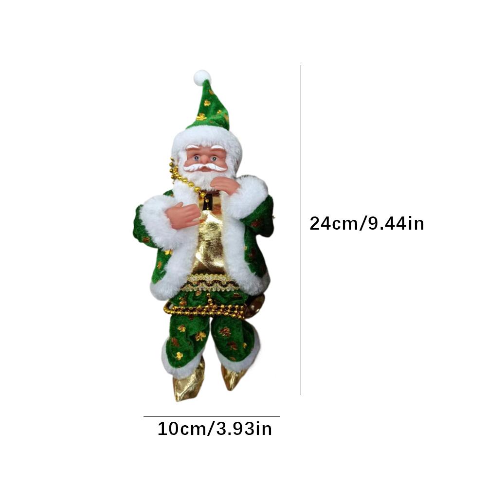 Santa Claus Electric Toys Santa Claus Climbing Beads Christmas Doll Climb Up And Down Battery Operated Christmas Decor Ornament