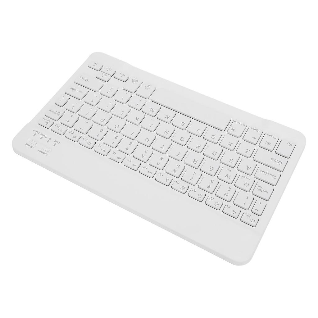 Portable Keyboard Bluetooth Wireless Rechargeable RGB Backlit 10 Inch Ultra Slim Ergonomic Keyboard