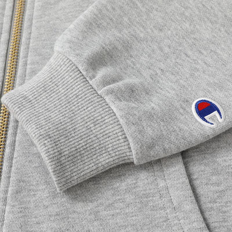 Champion Kids' Cotton Embroidered Hooded Zipper Sweatshirt