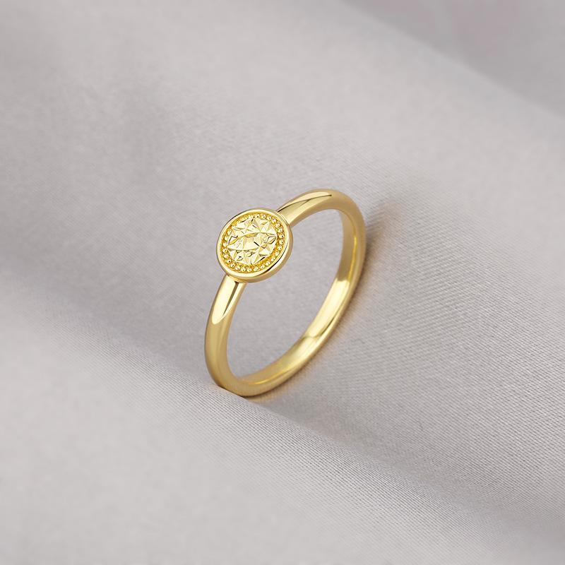 

2024 Модное женское универсальное сверкающее кольцо с круглым бриллиантом