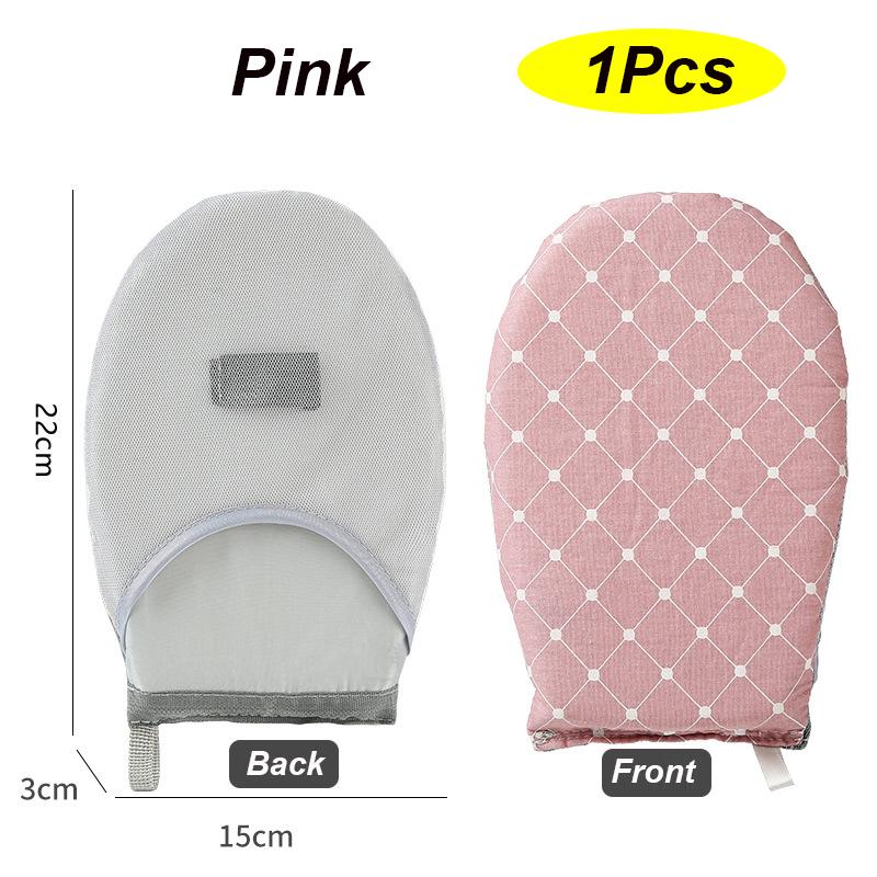 2PCS Washable Ironing Board Anti-scald Gloves Iron Pad Cover Mini Handheld Ironing Glove Heat-resistant Stain Ironing Board Mat
