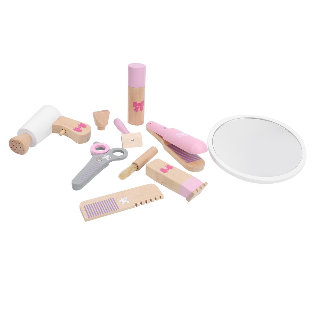 Jucărie Frumoasă pentru Păr Instrument de Coafură din Lemn Jucărie Educativă de Simulare pentru