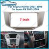 7 Inch 2DIN Car Fascia Radio Panel For Toyota Harrier Lexus RX 2003-2009 Frame Kit Install Facia Face Plate