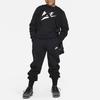 Nike Sportswear Club Fleece Big Kids Crewneck Sweatshirt Black White FD2992-010