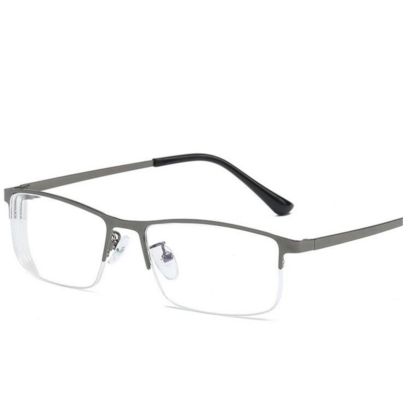 

Half Frame Blue Film Anti-blue Light Nearsighted Glasses Resin Lens Square Short-sighted Eyeglasses Woman Men -1.0 -1.5 To -4.0 Myopia -1.0