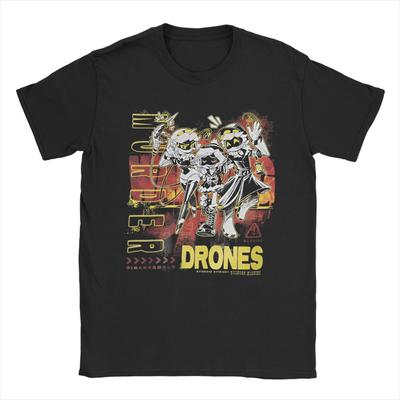Camiseta de Hombre Murder Drones Dibujos Animados Novedad 100% Algodón Camisetas Manga Corta Camiseta Cuello Redondo Ropa Tallas Grandes