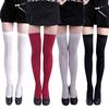 Women's Sexy Pure Color Opaque Thigh High Stockings Over The Knee Socks